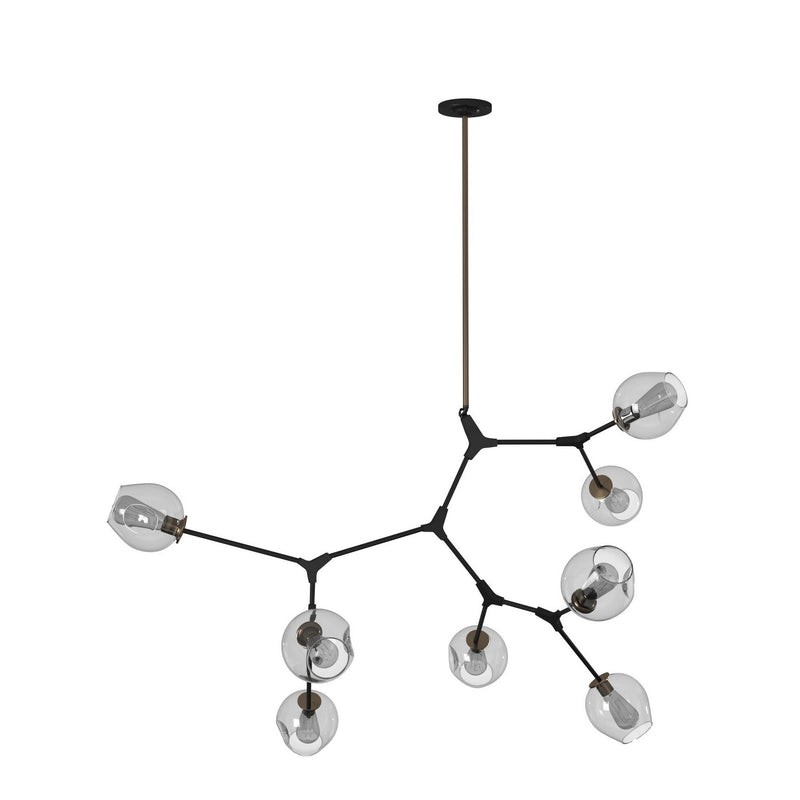 Eight Light Chandelier<br /><span style="color:#4AB0CE;">Entrega: 4-10 dias en USA</span><br /><span style="color:#4AB0CE;font-size:60%;">PREGUNTE POR ENTREGA EN PANAMA</span><br />Collection: Organic<br />Finish: Vintage Brass