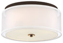 Minka-Lavery - 3078-416 - Three Light Flush Mount - Studio 5 - Painted Bronze w/Natural Brushed Brass