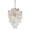 Corbett Lighting - 243-47 - Seven Light Chandelier - Mont Blanc - Modern Silver Leaf