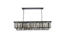 Elegant Lighting - 1232D60MB-SS/RC - 12 Light Chandelier - Sydney - Matte Black