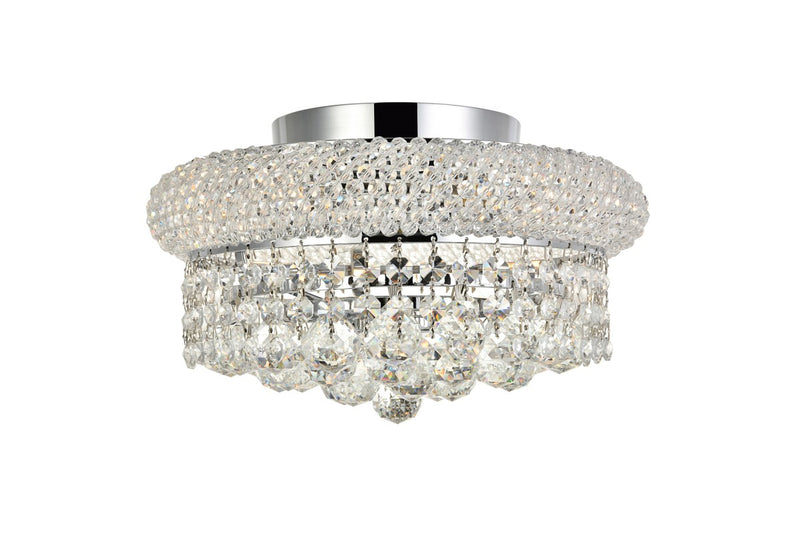 Elegant Lighting - V1800F12C/RC - Four Light Flush Mount - Primo - Chrome