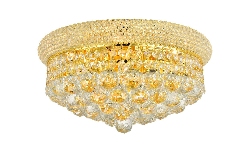 Elegant Lighting - V1800F16G/RC - Eight Light Flush Mount - Primo - Gold