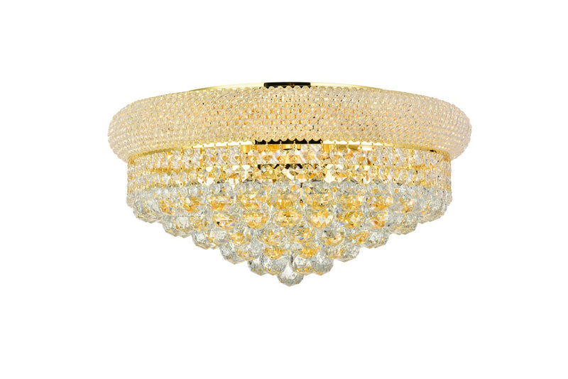 Elegant Lighting - V1800F20G/RC - Ten Light Flush Mount - Primo - Gold