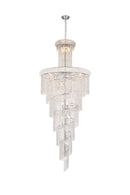 Elegant Lighting - V1800SR36C/RC - 32 Light Chandelier - Spiral - Chrome