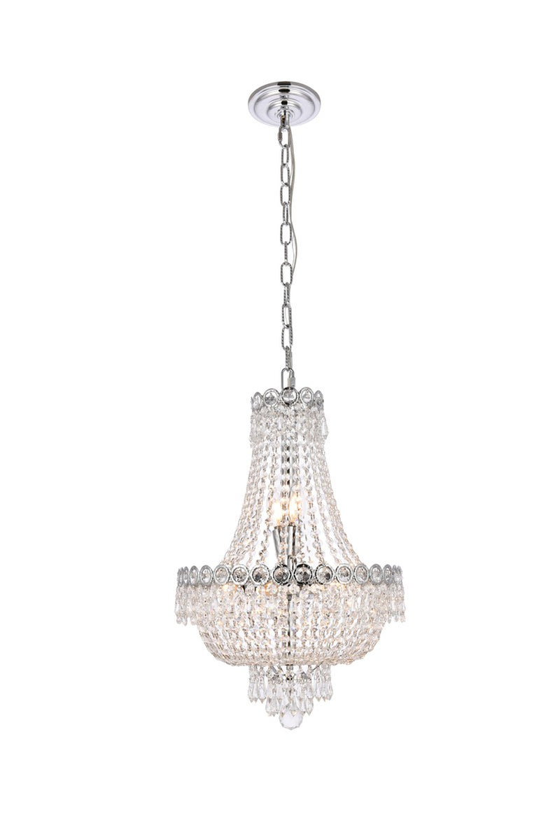 Elegant Lighting - V1900D16C/RC - Eight Light Pendant - Century - Chrome