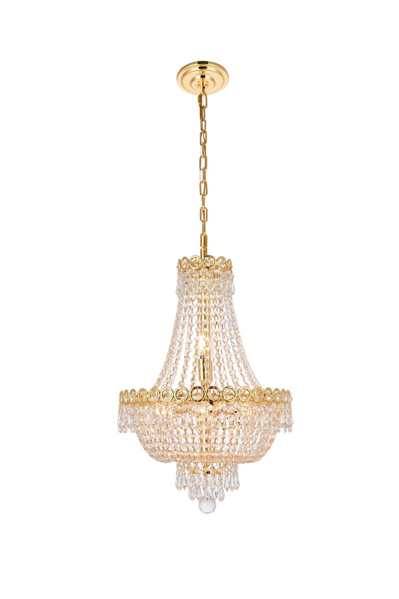 Elegant Lighting - V1900D16G/RC - Eight Light Pendant - Century - Gold