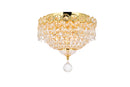 Elegant Lighting - V1900F10G/RC - Three Light Flush Mount - Century - Gold