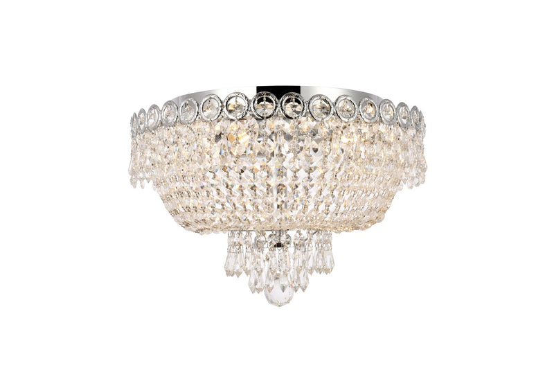 Elegant Lighting - V1900F16C/RC - Four Light Flush Mount - Century - Chrome