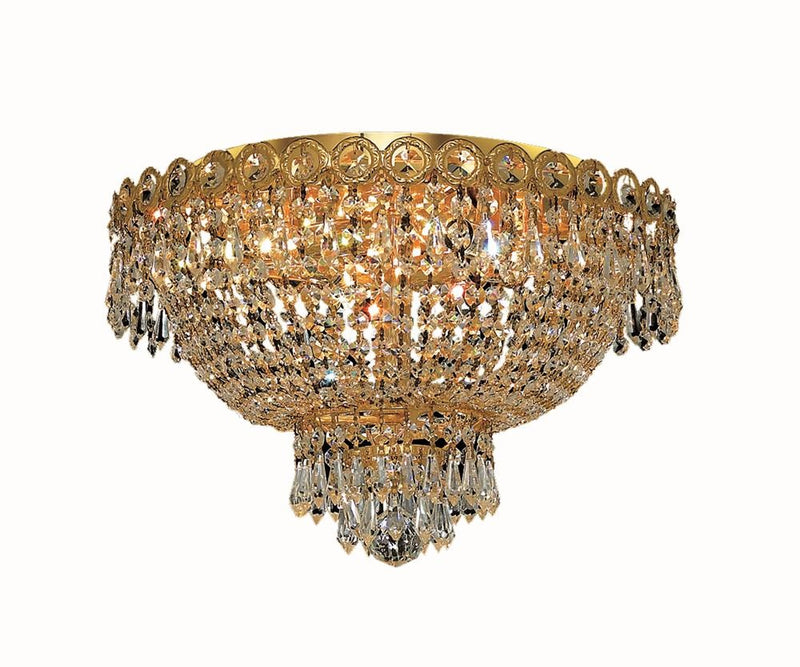 Elegant Lighting - V1900F16G/RC - Four Light Flush Mount - Century - Gold