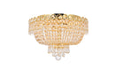 Elegant Lighting - V1900F16G/RC - Four Light Flush Mount - Century - Gold