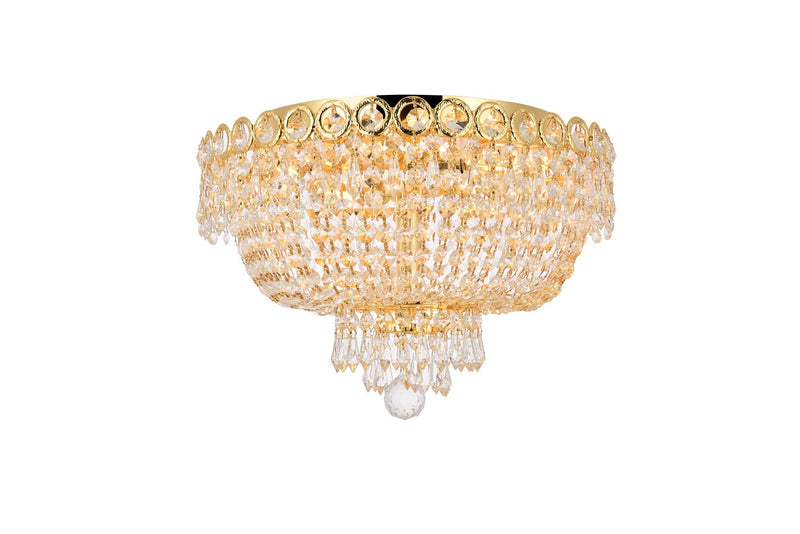 Elegant Lighting - V1900F16G/RC - Four Light Flush Mount - Century - Gold