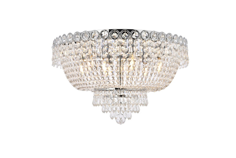 Elegant Lighting - V1900F20C/RC - Nine Light Flush Mount - Century - Chrome