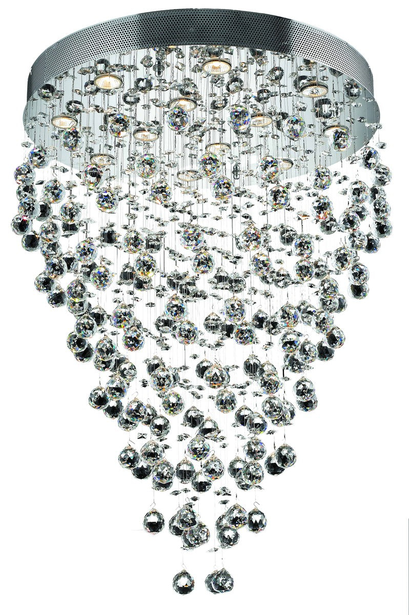 Elegant Lighting - V2006D28C/RC - 12 Light Chandelier - Galaxy - Chrome