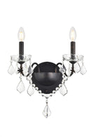 Elegant Lighting - V2015W2DB/RC - Two Light Wall Sconce - St. Francis - Dark Bronze