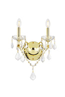 Elegant Lighting - V2015W2G/RC - Two Light Wall Sconce - St. Francis - Gold