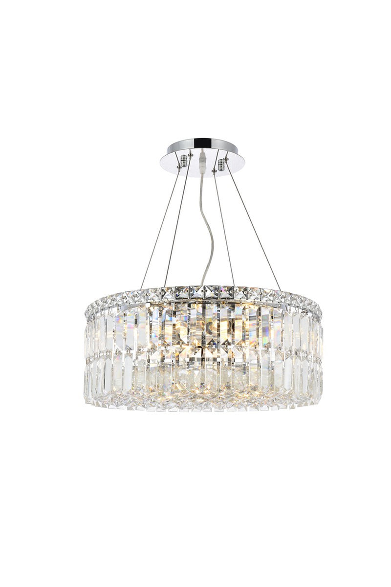 Elegant Lighting - V2030D20C/RC - 12 Light Chandelier - Maxime - Chrome