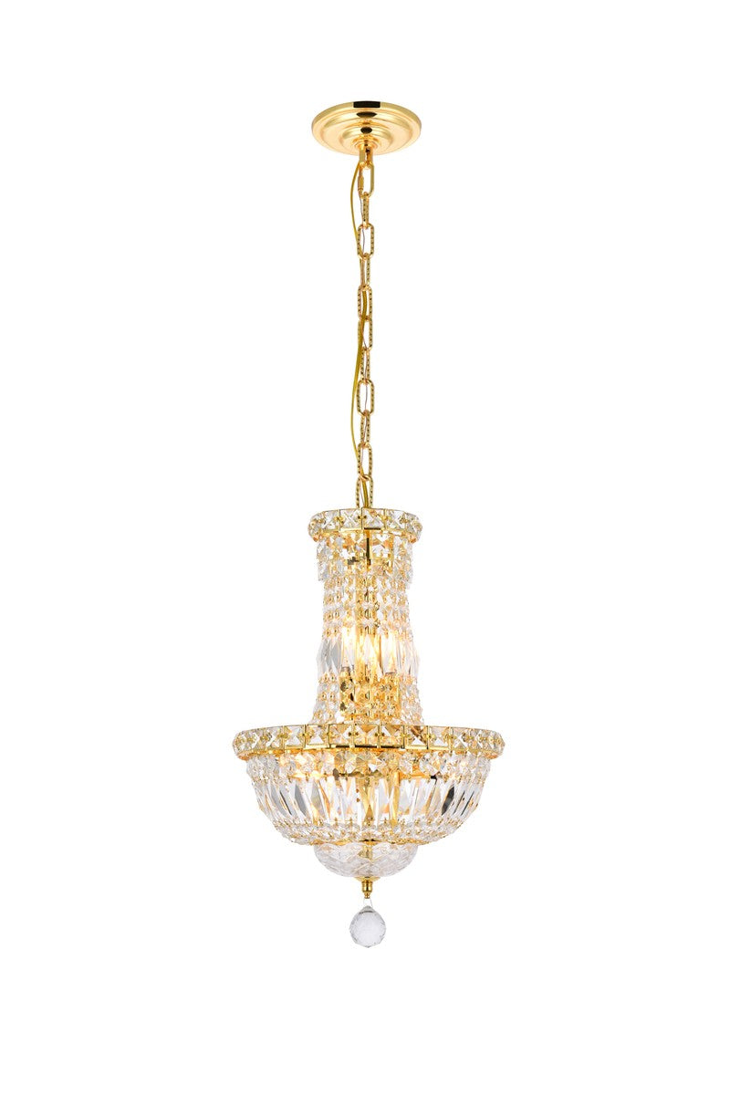 Elegant Lighting - V2528D12G/RC - Six Light Pendant - Tranquil - Gold