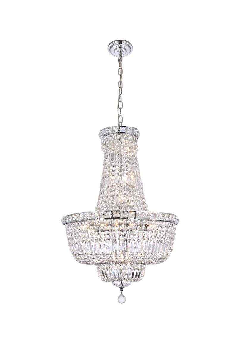 Elegant Lighting - V2528D22C/RC - 22 Light Chandelier - Tranquil - Chrome