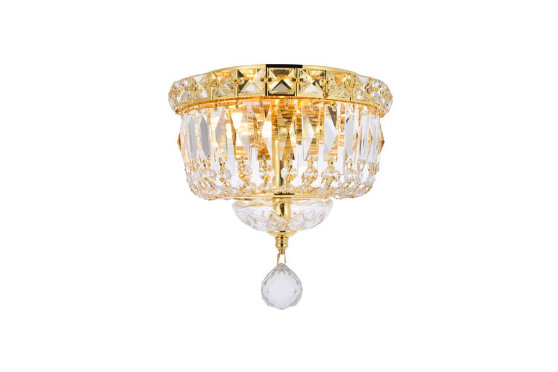 Elegant Lighting - V2528F8G/RC - Two light Flush Mount - Tranquil - Gold