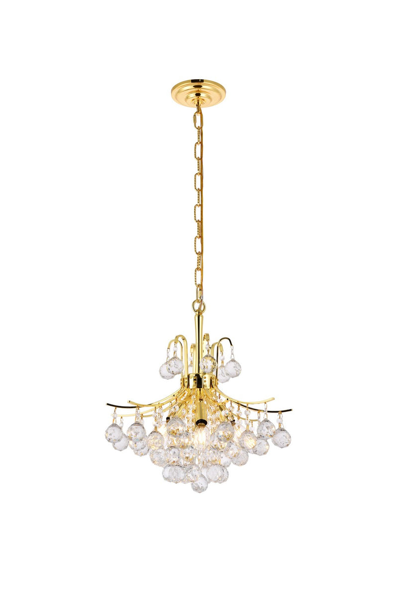 Elegant Lighting - V8000D16G/RC - Six Light Pendant - Toureg - Gold