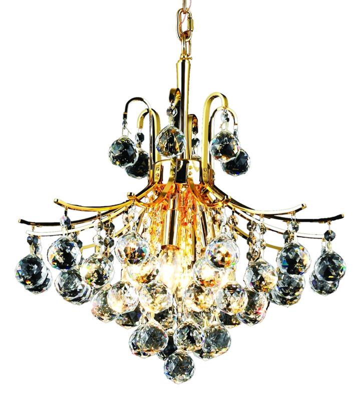 Elegant Lighting - V8000D16G/RC - Six Light Pendant - Toureg - Gold