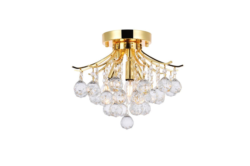 Elegant Lighting - V8000F12G/RC - Three Light Flush Mount - Toureg - Gold