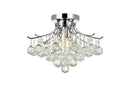 Elegant Lighting - V8000F16C/RC - Three Light Flush Mount - Toureg - Chrome