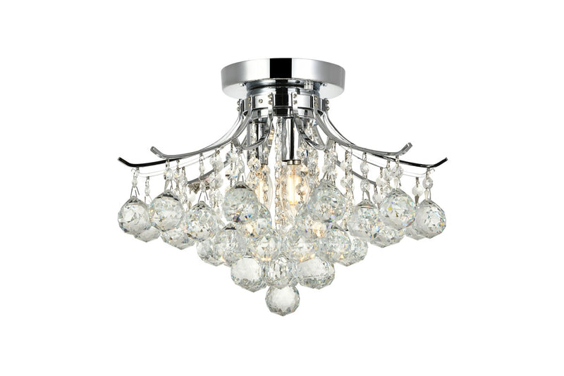 Elegant Lighting - V8000F16C/RC - Three Light Flush Mount - Toureg - Chrome