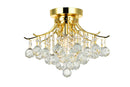 Elegant Lighting - V8000F16G/RC - Three Light Flush Mount - Toureg - Gold