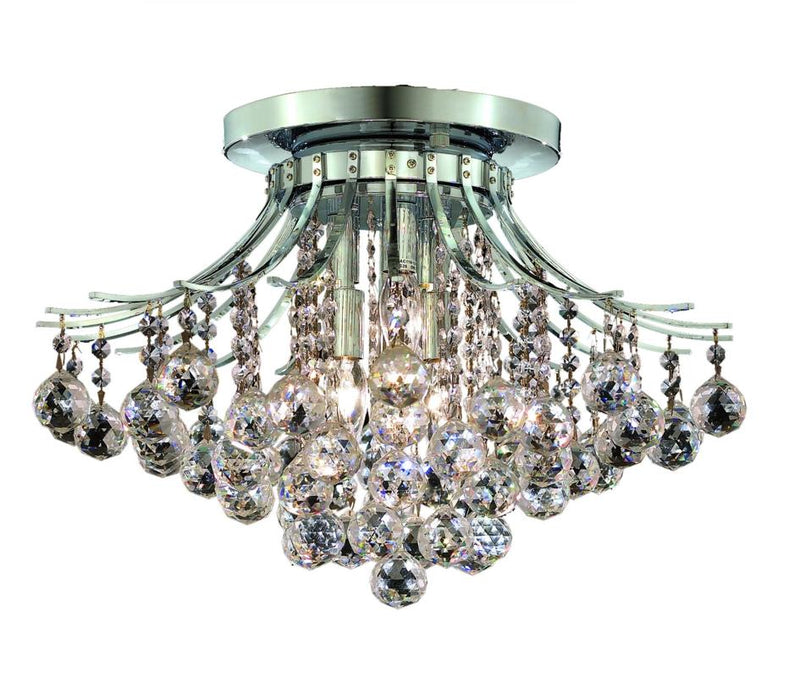 Elegant Lighting - V8000F19C/RC - Six Light Flush Mount - Toureg - Chrome