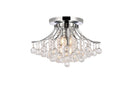 Elegant Lighting - V8000F19C/RC - Six Light Flush Mount - Toureg - Chrome