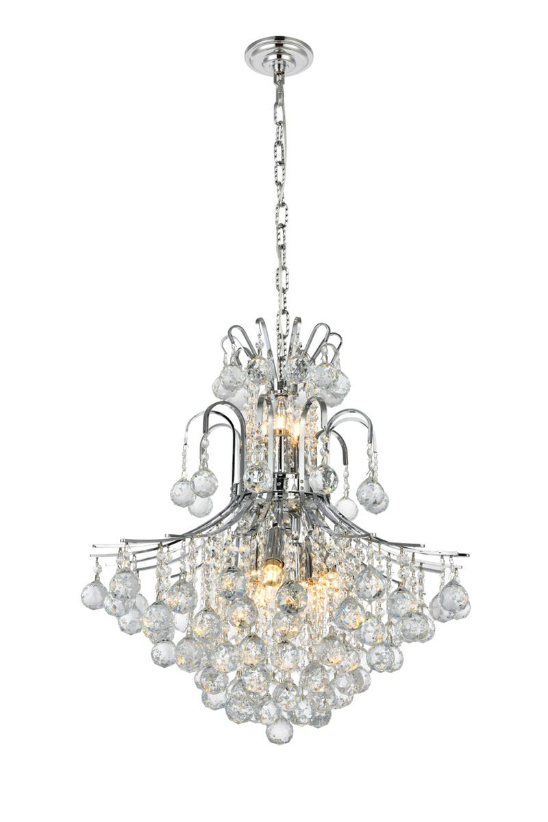 Elegant Lighting - V8002D22C/RC - 11 Light Chandelier - Toureg - Chrome