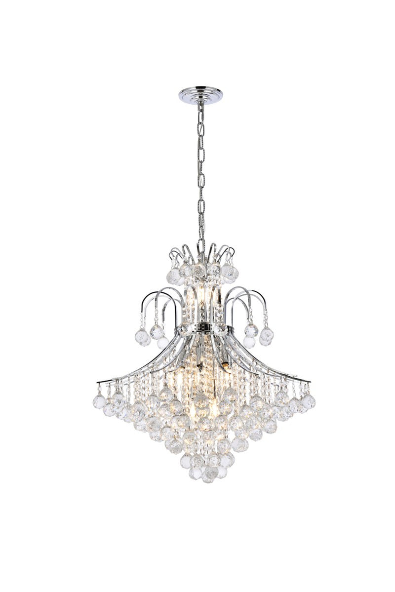 Elegant Lighting - V8003D25C/RC - 15 Light Chandelier - Toureg - Chrome