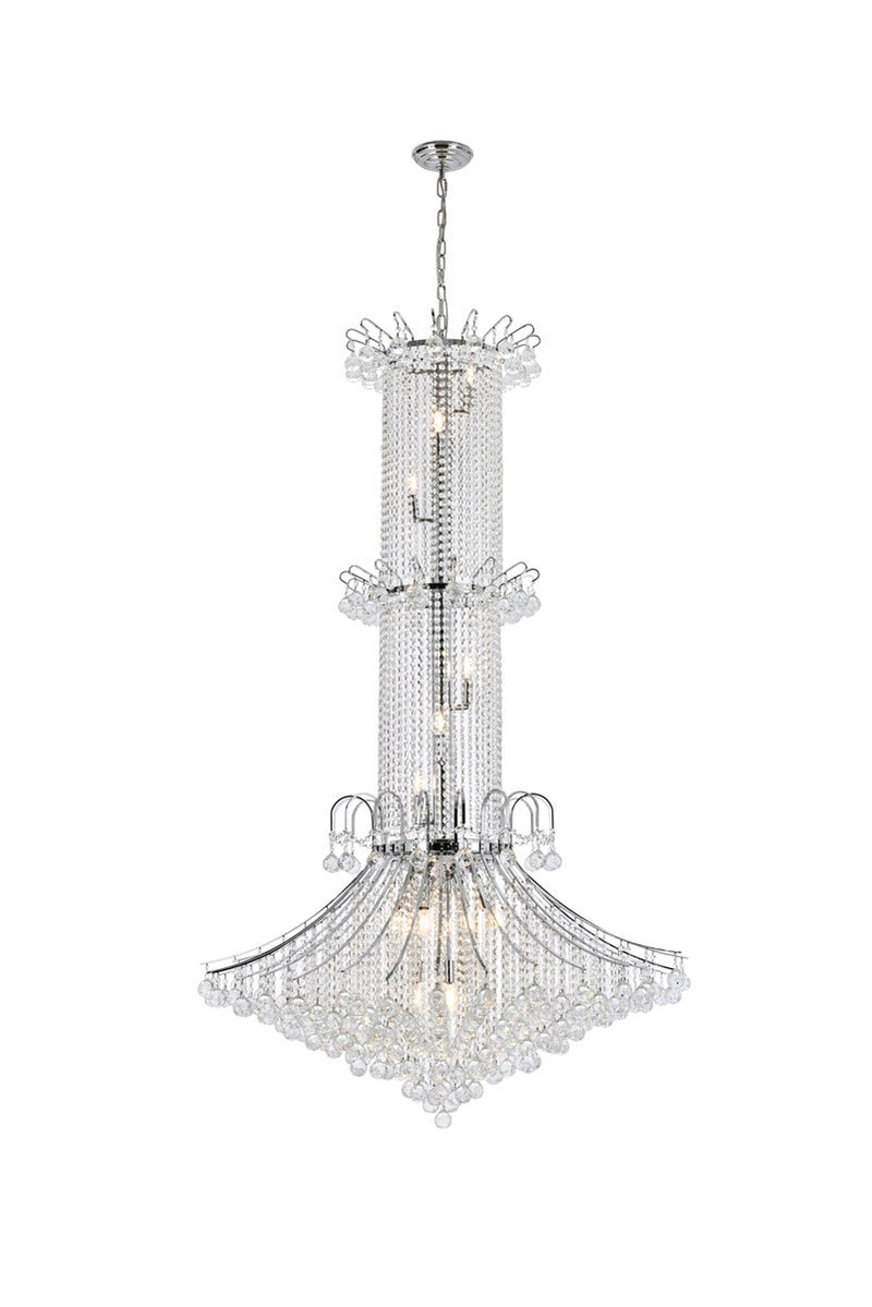 Elegant Lighting - V8008G44C/RC - 20 Light Chandelier - Toureg - Chrome