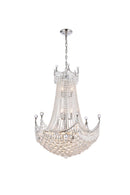 Elegant Lighting - V8949D30C/RC - 24 Light Chandelier - Corona - Chrome