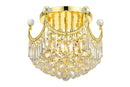 Elegant Lighting - V8949F16G/RC - Six Light Flush Mount - Corona - Gold