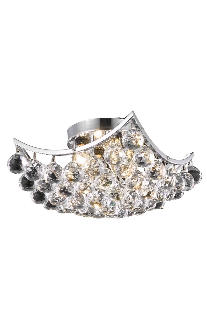 Elegant Lighting - V9800F12C/RC - Four Light Flush Mount - Corona - Chrome