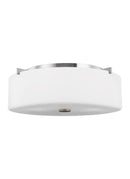 Generation Lighting - FM312CH - Three Light Flush Mount - Sunset Drive - Chrome