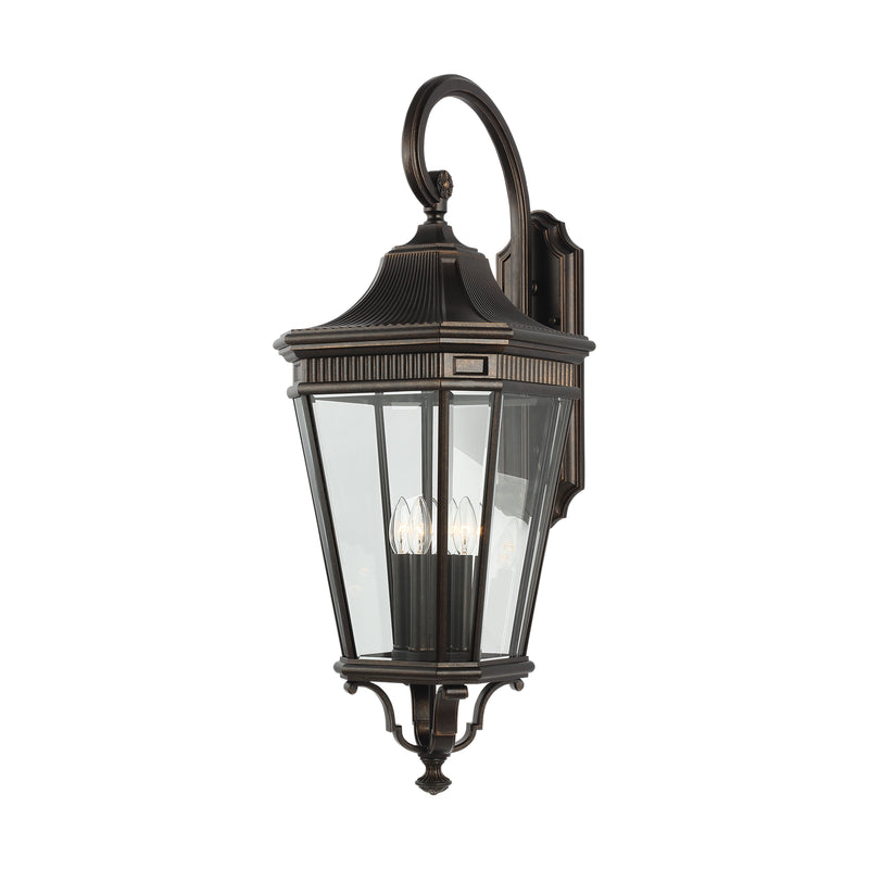 Four Light Wall Lantern<br /><span style="color:#4AB0CE;">Entrega: 4-10 dias en USA</span><br /><span style="color:#4AB0CE;font-size:60%;">PREGUNTE POR ENTREGA EN PANAMA</span><br />Collection: Cotswold Lane<br />Finish: Grecian Bronze