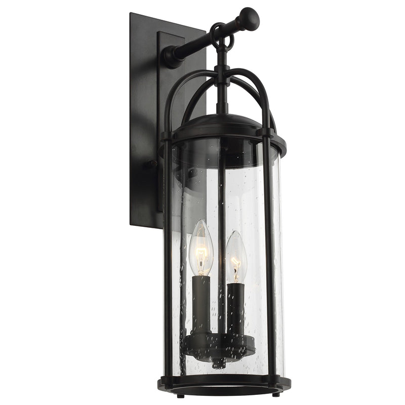 Two Light Outdoor Wall Lantern<br /><span style="color:#4AB0CE;">Entrega: 7-8 semanas en USA</span><br /><span style="color:#4AB0CE;font-size:60%;">PREGUNTE POR ENTREGA EN PANAMA</span><br />Collection: Dakota<br />Finish: Espresso