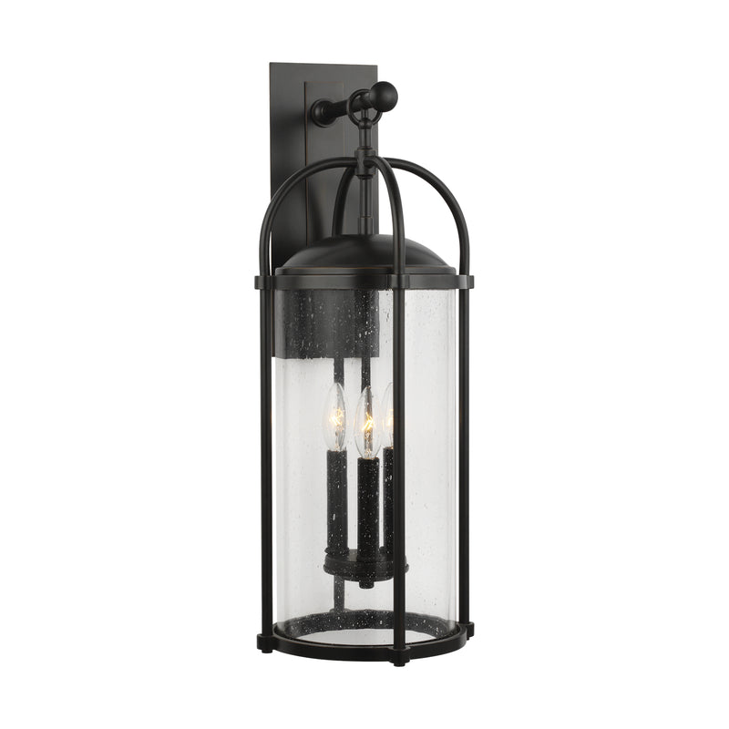 Three Light Outdoor Wall Lantern<br /><span style="color:#4AB0CE;">Entrega: 7-8 semanas en USA</span><br /><span style="color:#4AB0CE;font-size:60%;">PREGUNTE POR ENTREGA EN PANAMA</span><br />Collection: Dakota<br />Finish: Espresso