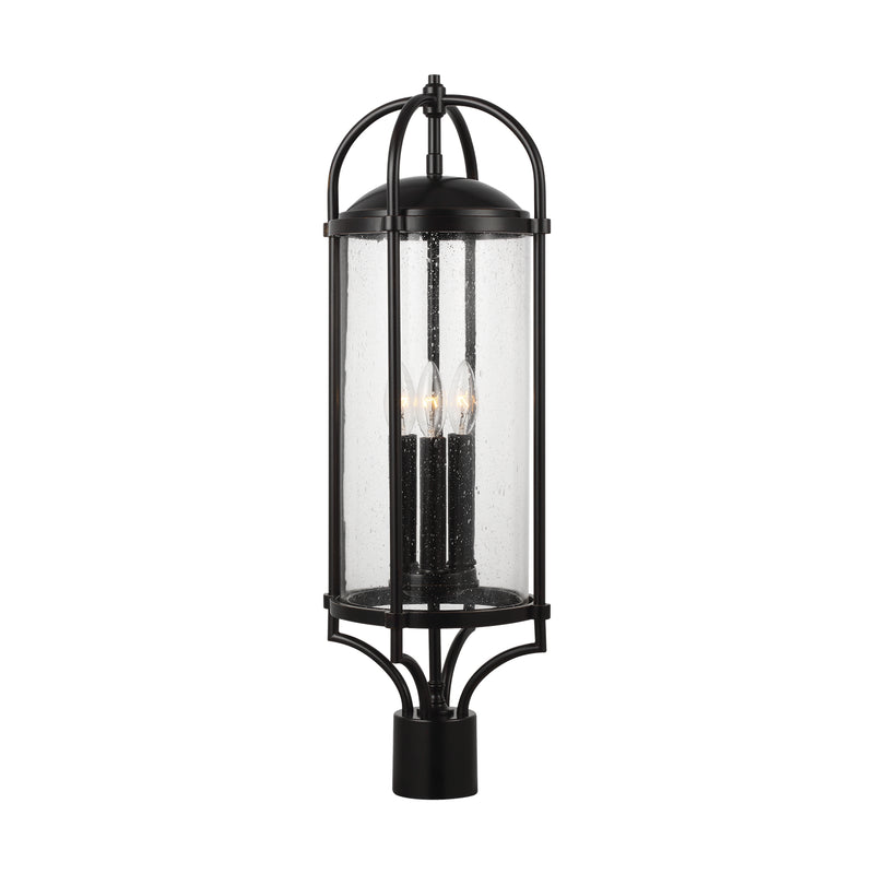 Three Light Post/Pier Lantern<br /><span style="color:#4AB0CE;">Entrega: 4-10 dias en USA</span><br /><span style="color:#4AB0CE;font-size:60%;">PREGUNTE POR ENTREGA EN PANAMA</span><br />Collection: Dakota<br />Finish: Espresso