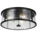 Three Light Flush Mount<br /><span style="color:#4AB0CE;">Entrega: 11-12 semanas en USA</span><br /><span style="color:#4AB0CE;font-size:60%;">PREGUNTE POR ENTREGA EN PANAMA</span><br />Collection: Dakota<br />Finish: Espresso