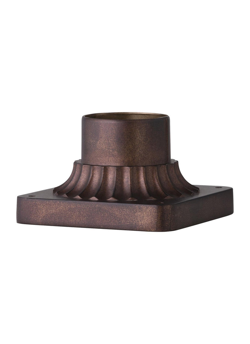 Generation Lighting - PIERMOUNT-PTBZ - Pier Mount Base - Outdoor Pier Mounts - Patina Bronze