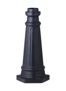 Generation Lighting - POSTBASE-DWZ - Post Mount Base - Outdoor Post Base - Dark Weathered Zinc