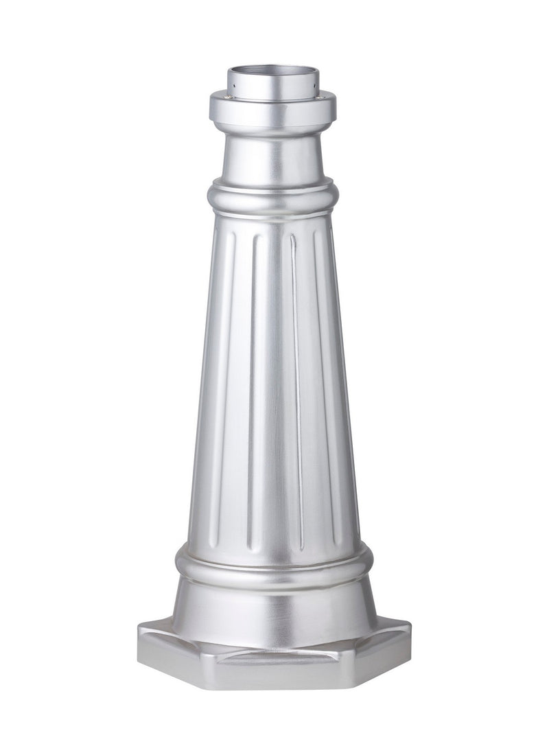 Generation Lighting - POSTBASE-PBS - Post Mount Base - Outdoor Post Base - Painted Brushed Steel