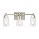 Three Light Vanity<br /><span style="color:#4AB0CE;">Entrega: 4-10 dias en USA</span><br /><span style="color:#4AB0CE;font-size:60%;">PREGUNTE POR ENTREGA EN PANAMA</span><br />Collection: Mercer<br />Finish: Satin Nickel