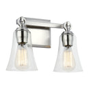 Two Light Vanity<br /><span style="color:#4AB0CE;">Entrega: 4-10 dias en USA</span><br /><span style="color:#4AB0CE;font-size:60%;">PREGUNTE POR ENTREGA EN PANAMA</span><br />Collection: Monterro<br />Finish: Satin Nickel