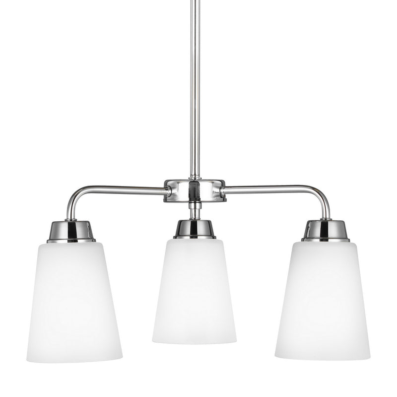 Generation Lighting - 3115203-05 - Three Light Chandelier - Kerrville - Chrome