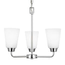 Three Light Chandelier<br /><span style="color:#4AB0CE;">Entrega: 4-10 dias en USA</span><br /><span style="color:#4AB0CE;font-size:60%;">PREGUNTE POR ENTREGA EN PANAMA</span><br />Collection: Kerrville<br />Finish: Chrome